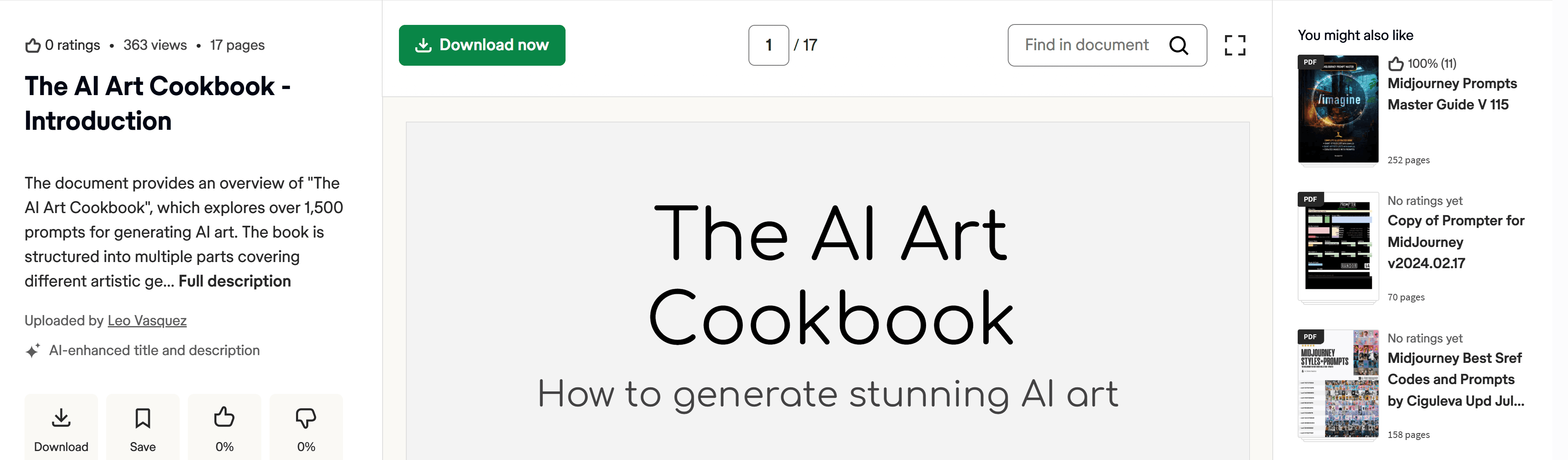 AI Art Cookbook